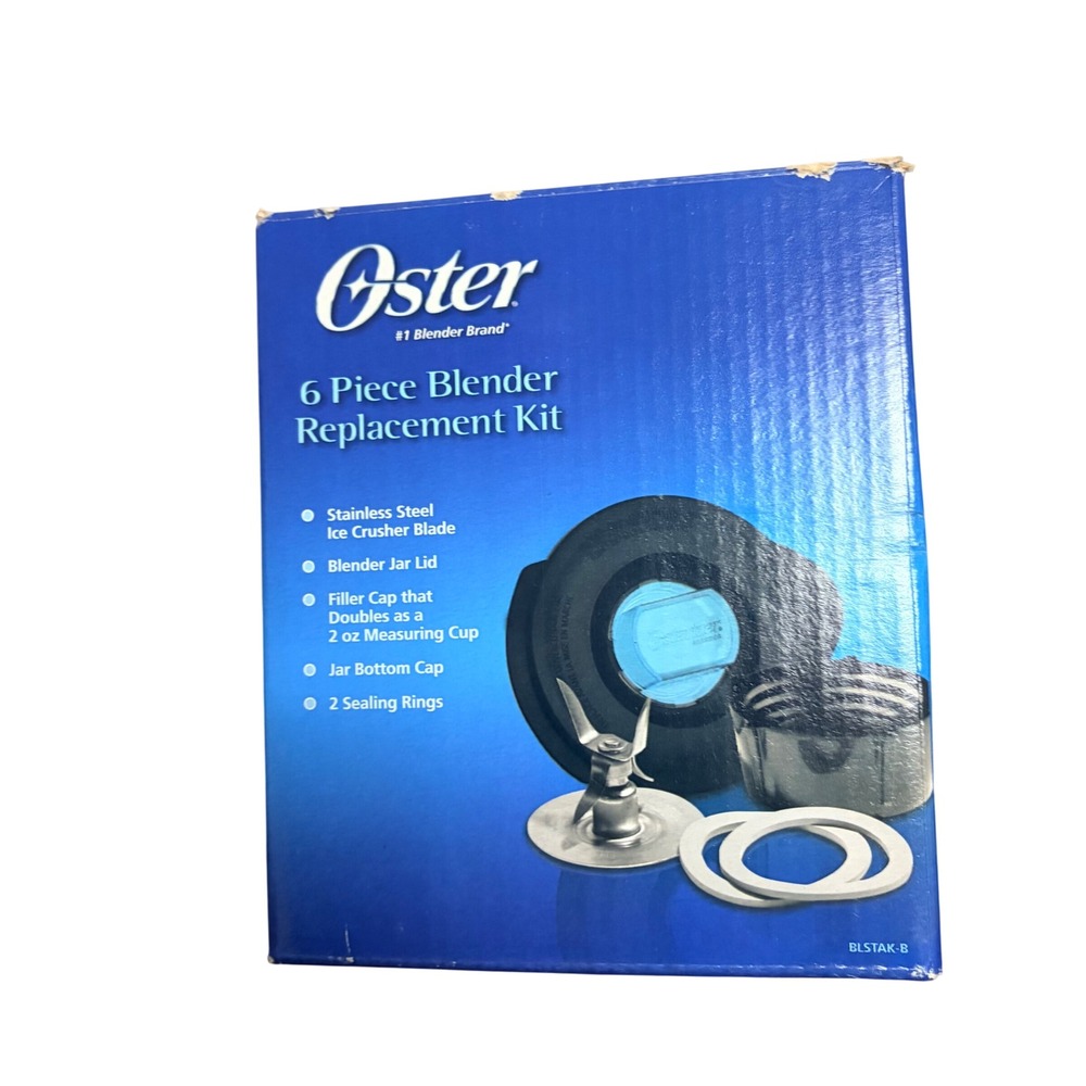 Oster 5 Piece Blender Replacement Kit BLSTAK-B Stainless Steel Blade Lid Gaskets